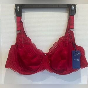 Fantasie Reflect Underwire Side Support Bra FL101801 Hot Red US Size 40DD NWT